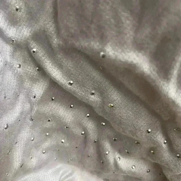 INC Silver with Rhinestone Accents 100% Rayon Scarf NWT - Picture 3 of 6